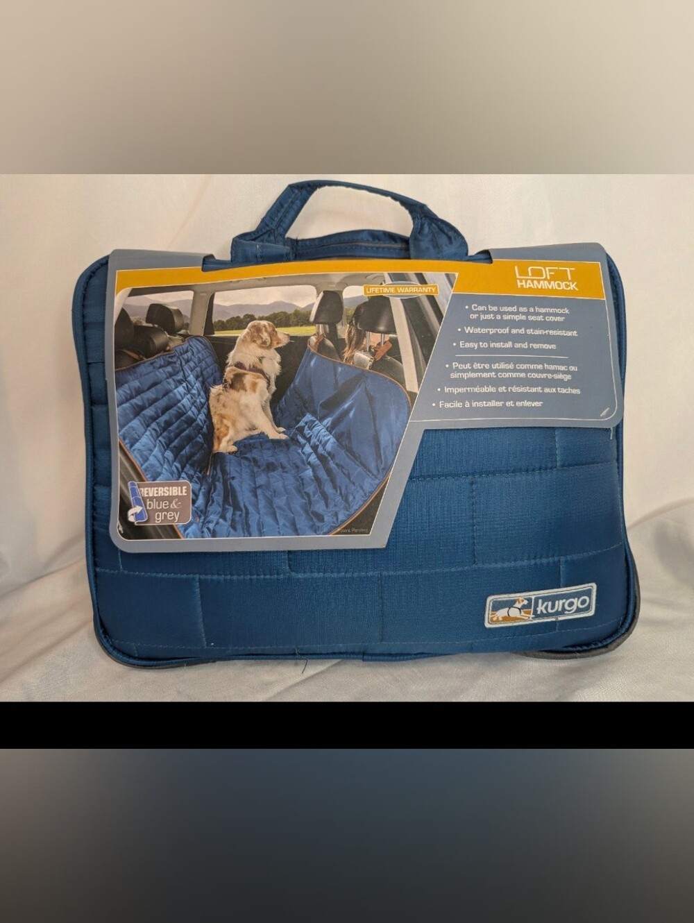 NWT Kurgo Loft Hammock Seat Cover for Dogs